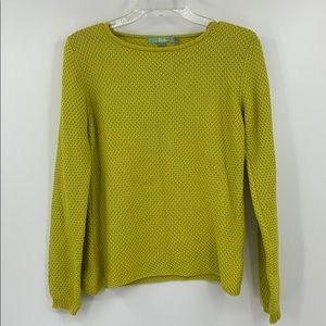 BODEN yellow green knit sweater
